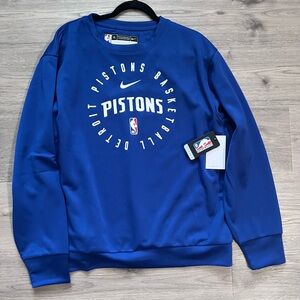 Nike Blue Pistons Crewneck Sweater